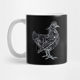 Cyber Chicken Schematic Mug